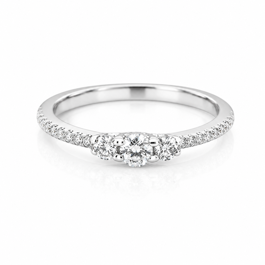 Timanttisormus Timanttiset 0,26ct (SKU 1151)