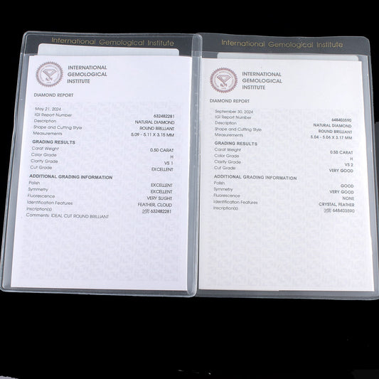 Uudet timanttikorvakorut 1,00ct (SKU 1029)