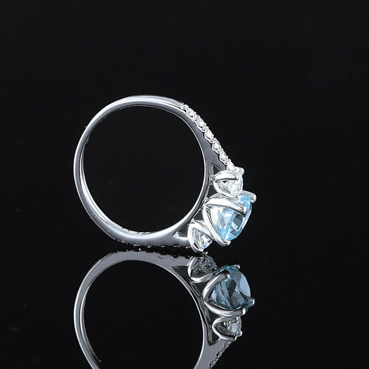 Timantti/topaasisormus 1,91 ct (SKU 1141)