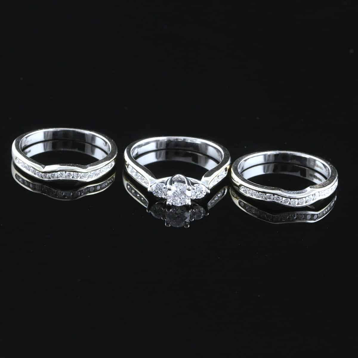 Timanttisormus trio 1,00 ct (SKU 869)