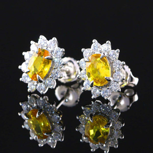 Timantti/safiirikorvakorut 2,42ct (1125)