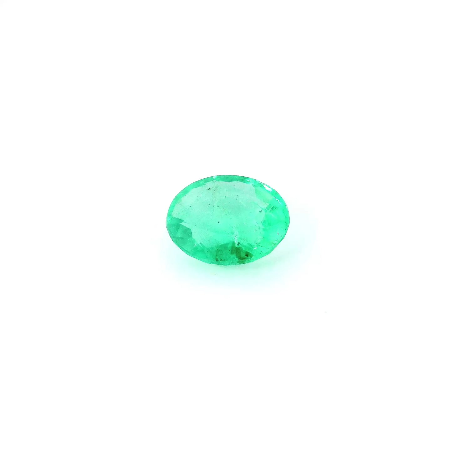 0.80ct Oval Natural Emerald (Colour Green, Clarity Moderately Included, Cut Faceted)