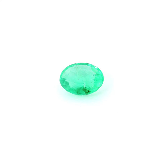 0.80ct Oval Natural Emerald (Colour Green, Clarity Moderately Included, Cut Faceted)
