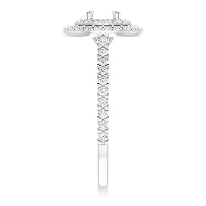 Semi-mount runkotimanteilla 0,37ct (SKU 1103)