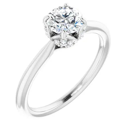 Semi-mount runkotimanteilla 0,12ct (SKU 1104)