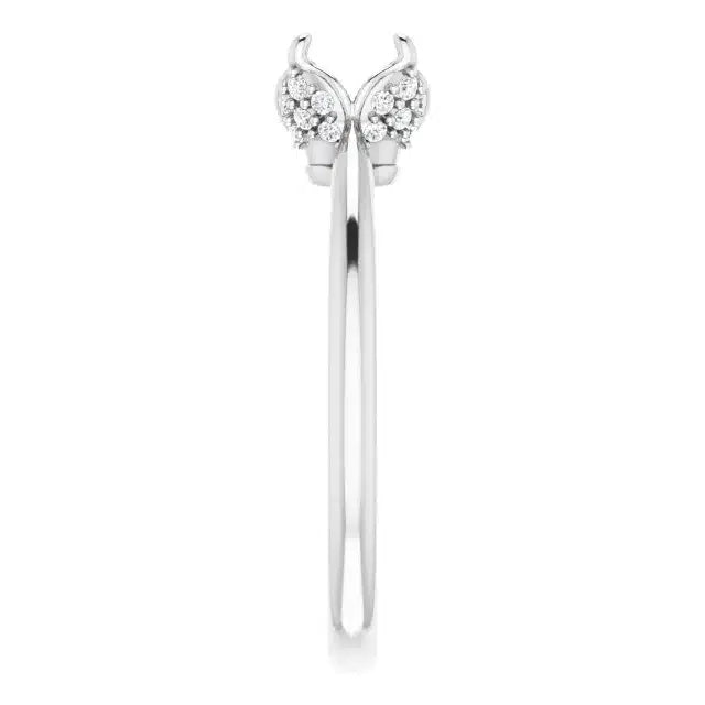 Semi-mount runkotimanteilla 0,12ct (SKU 1104)