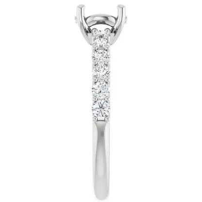 Semi-mount runkotimanteilla 0,62ct (SKU 1105)