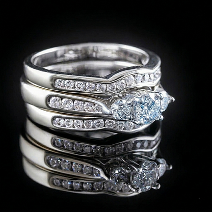 Timanttisormus trio 1,00 ct (SKU 869)
