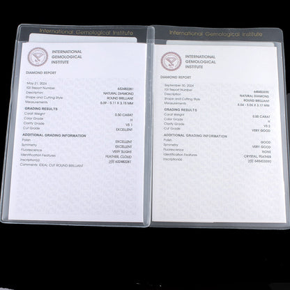 Uudet timanttikorvakorut 1,00ct (SKU 1029)