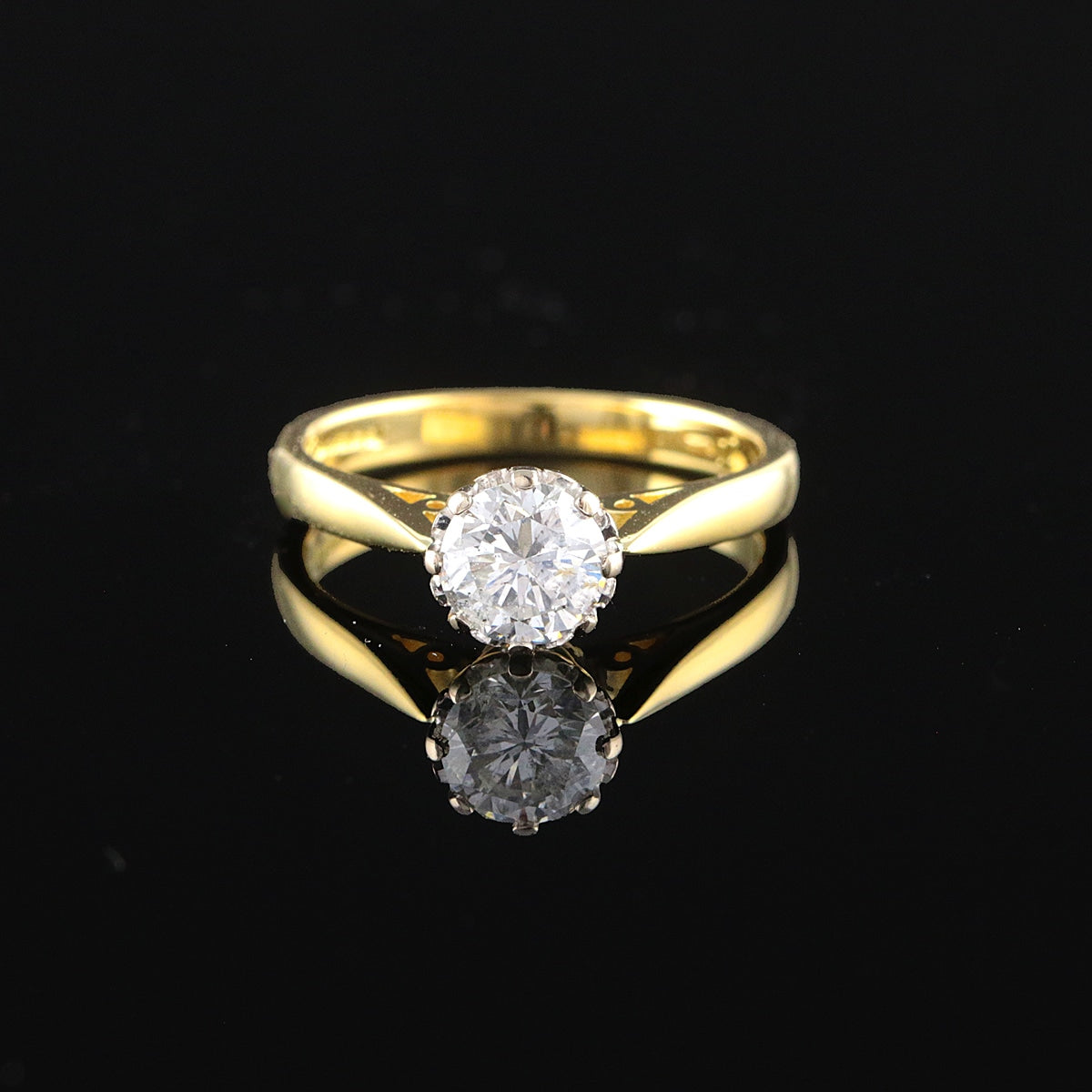 Timanttisormus 0,77 ct (SKU 1076)