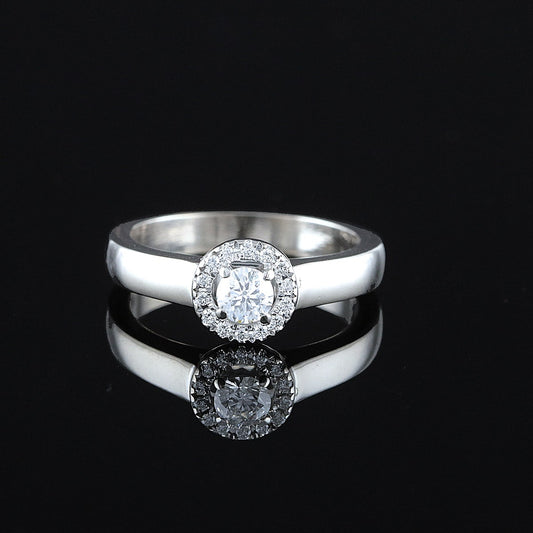 Kultajousi timanttisormus 0,35 ct (SKU 1102)