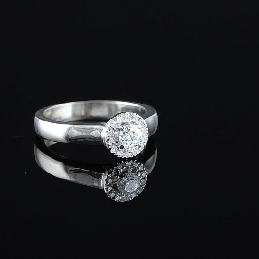 Kultajousi timanttisormus 0,35 ct (SKU 1102)