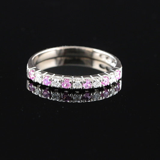 Kultajousi princess Christina timantti/safiirisormus n.0,28ct (SKU 1111)