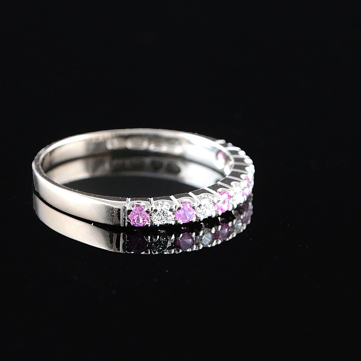 Kultajousi princess Christina timantti/safiirisormus n.0,28ct (SKU 1111)