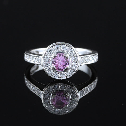 Sandberg Toivomuslähde timantti/rubiinisormus n.0,728ct (SKU 1116)