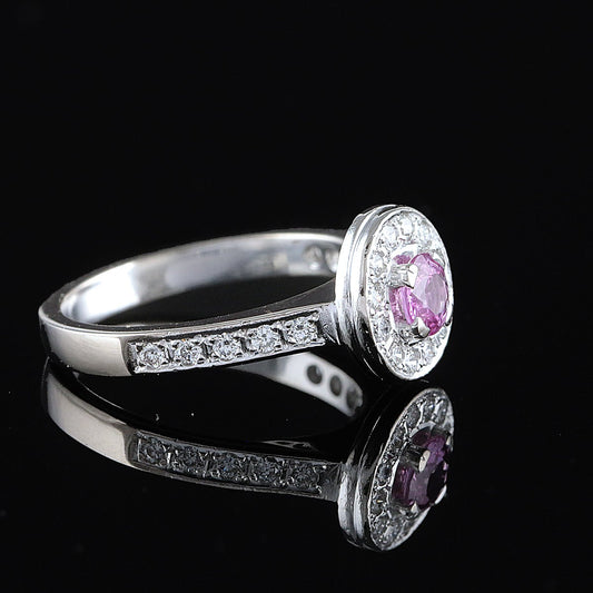 Sandberg Toivomuslähde timantti/rubiinisormus n.0,728ct (SKU 1116)