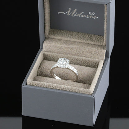 Kultasepät andreasen "Lumivuokko" timanttisormus 0,60ct (SKU 1131)