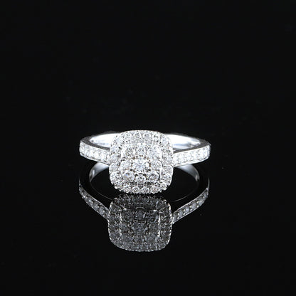 Kultajousi timanttisormus 0,54 ct (SKU 1138)