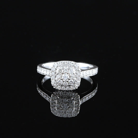 Kultajousi timanttisormus 0,54 ct (SKU 1138)