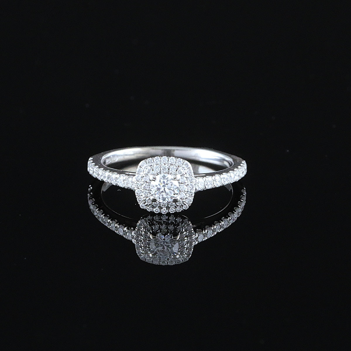 Kultajousi timanttisormus 0,45 ct (SKU 1139)