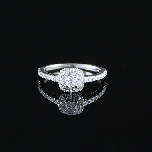 Kultajousi timanttisormus 0,45 ct (SKU 1139)