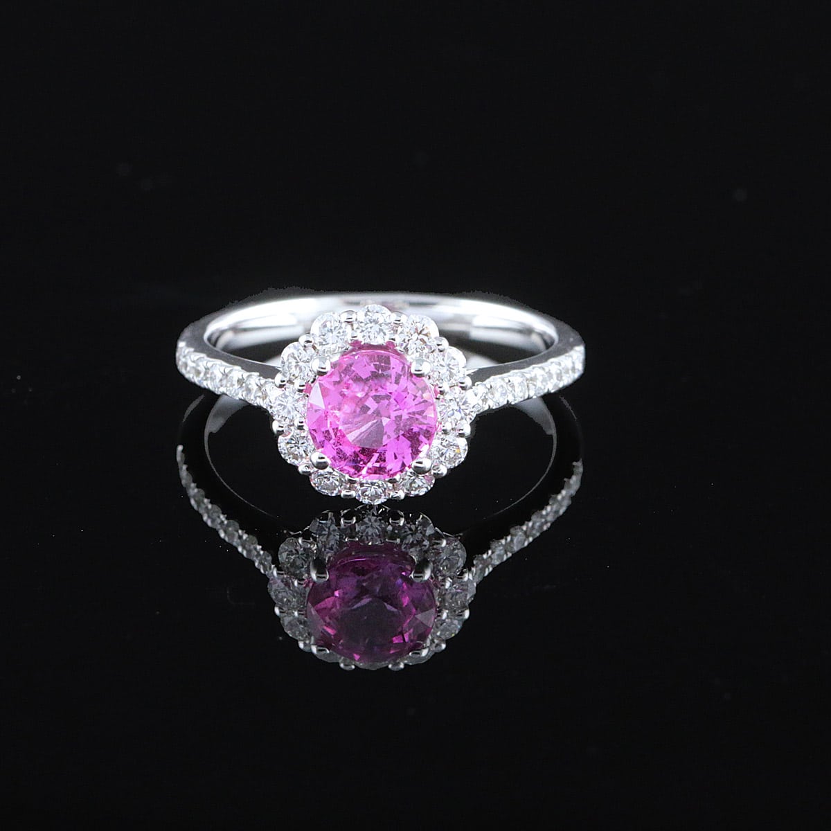 Timantti/safiirisormus n.1,268 ct (SKU 1140)