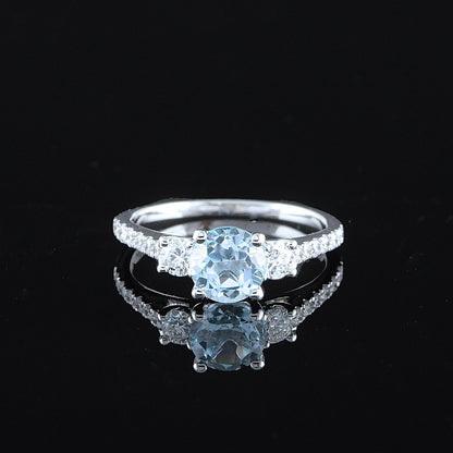 Timantti/topaasisormus 1,91 ct (SKU 1141)