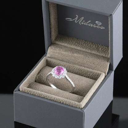 Timantti/safiirisormus n.1,268 ct (SKU 1140)