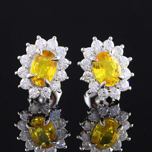 Timantti/safiirikorvakorut 2,42ct (1125)
