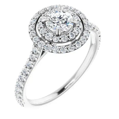 Semi-mount runkotimanteilla 0,37ct (SKU 1103)