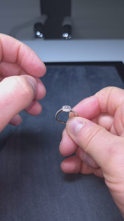 Kultajousi timanttisormus 0,45 ct (SKU 1139)