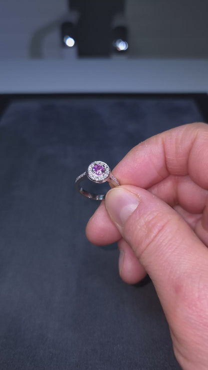 Sandberg Toivomuslähde timantti/rubiinisormus n.0,728ct (SKU 1116)