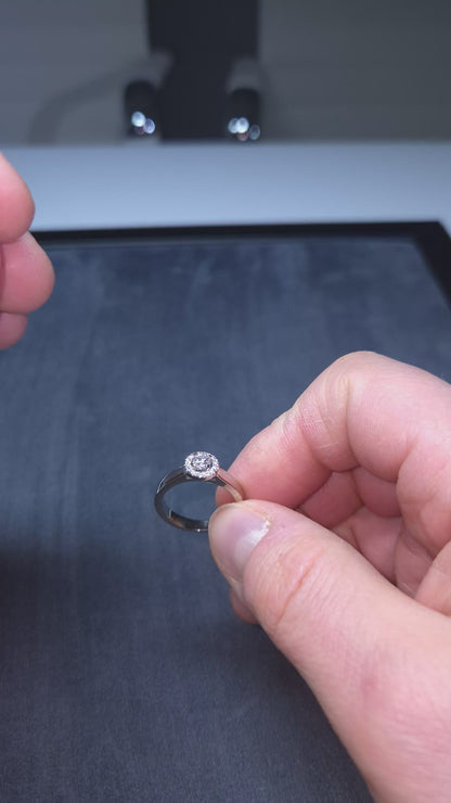 Kultajousi timanttisormus 0,35 ct (SKU 1102)