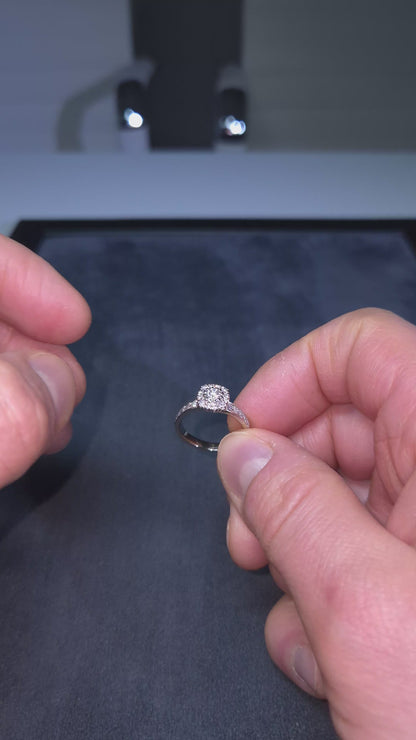 Kultasepät andreasen "Lumivuokko" timanttisormus 0,60ct (SKU 1131)