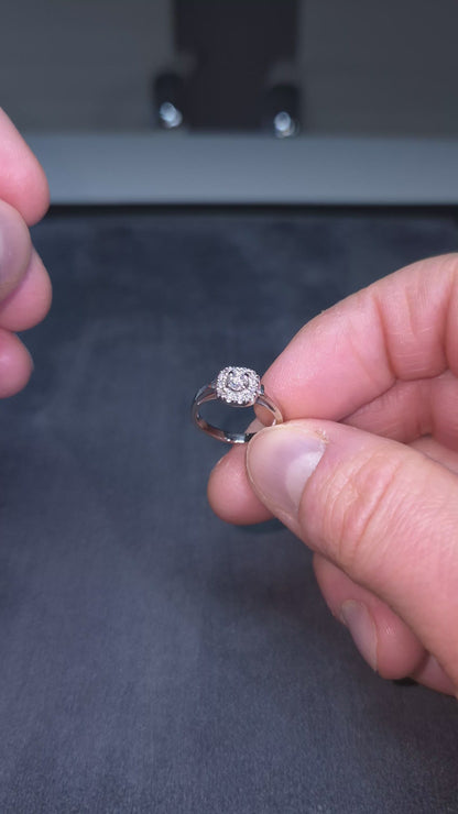 Kultajousi timanttisormus 0,30 ct (SKU 1097)