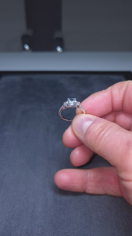 Timantti/topaasisormus 1,91 ct (SKU 1141)