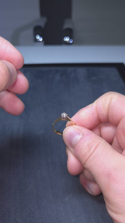 Timanttisormus 0,42 ct (SKU 1040)