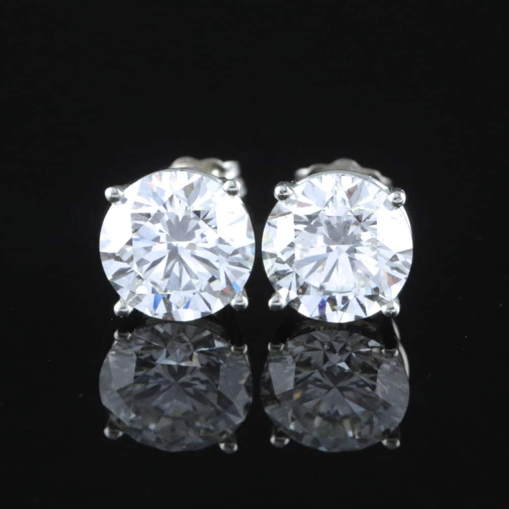 Uudet laboratoriotimanttikorvakorut 4,06ct (SKU 1072)
