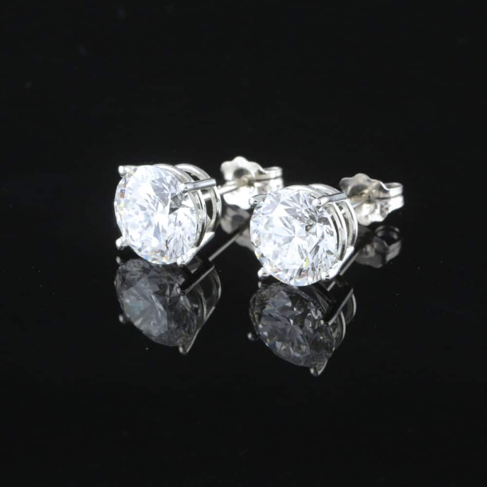 Uudet laboratoriotimanttikorvakorut 4,06ct (SKU 1072) - Image 2