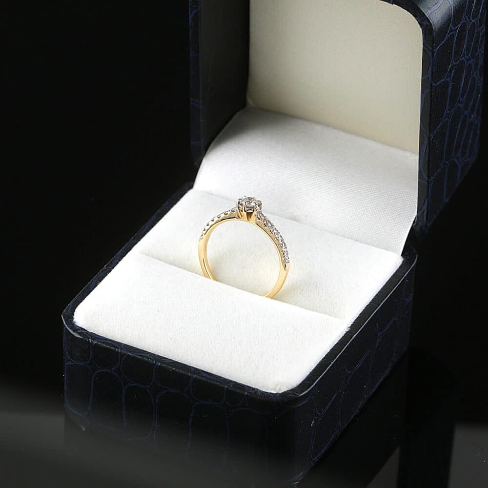 Kultajousi timanttisormus 0,32 ct (SKU 1091) - Image 3