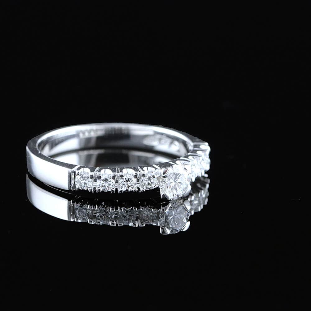 Kultajousi Princess Angela timanttisormus 0,43ct (SKU 1094) - Image 2