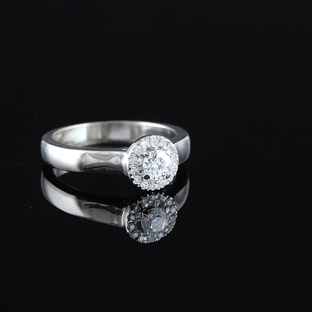 Kultajousi timanttisormus 0,35 ct (SKU 1102) - Image 2