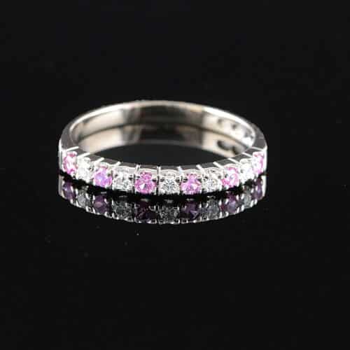 Kultajousi princess Christina timantti/safiirisormus n.0,28ct