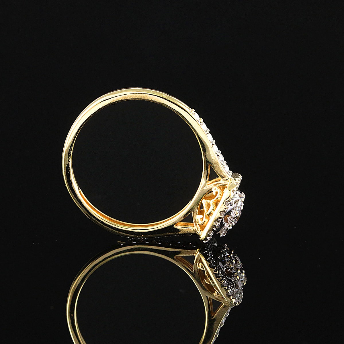 Kultajousi timanttisormus 0,65 ct (SKU 1118) - Image 2