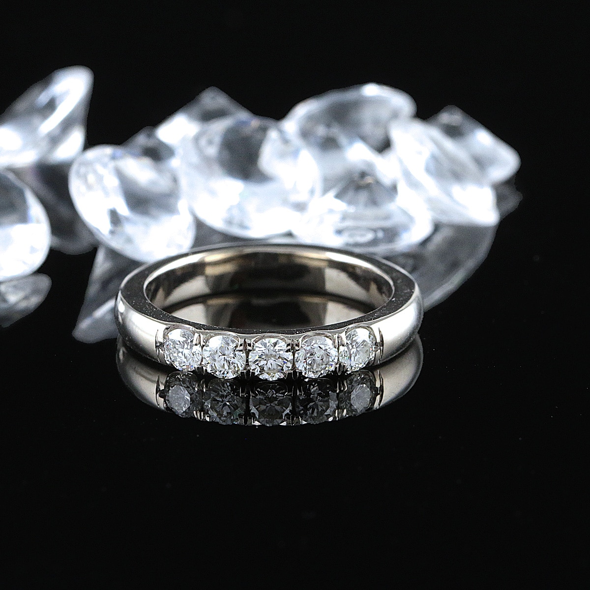 Kultajousi timanttisormus 0,50 ct (SKU 1128) - Image 2