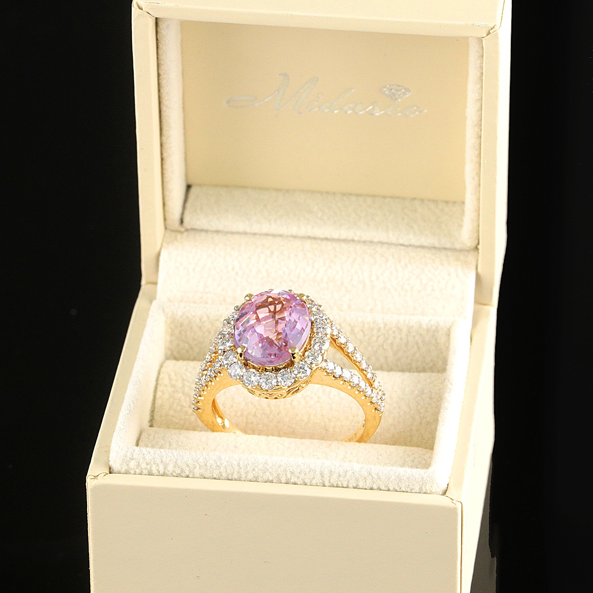 Timantti/kunziittisormus n.6,75ct (SKU 1129) - Image 4