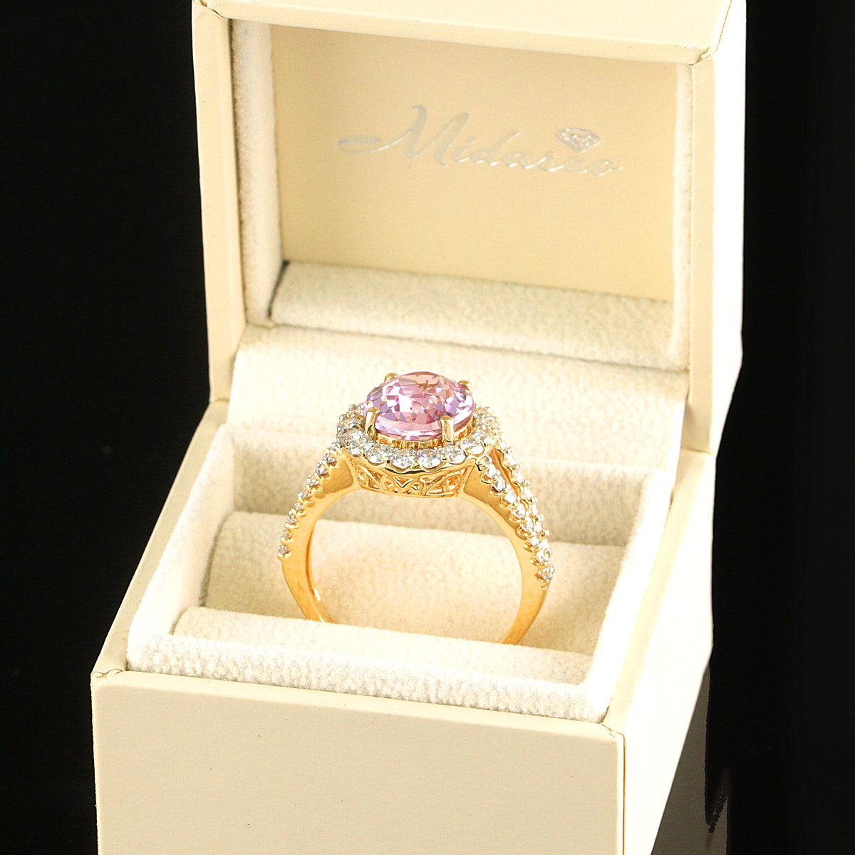 Timantti/kunziittisormus n.6,75ct (SKU 1129) - Image 3