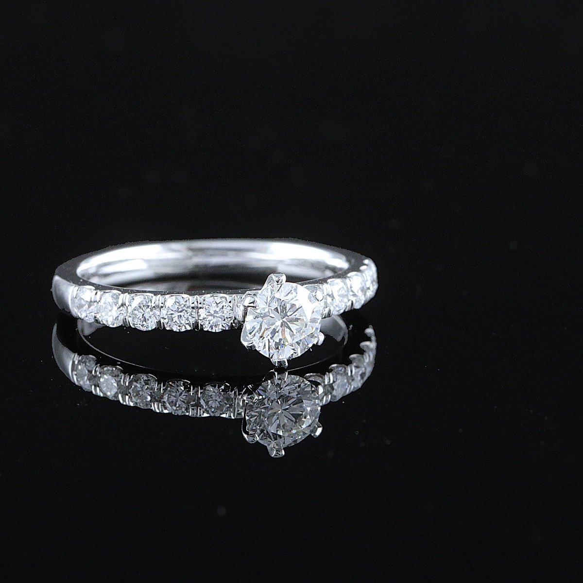 Kultajousi timanttisormus 0,80ct (SKU 1130) - Image 2